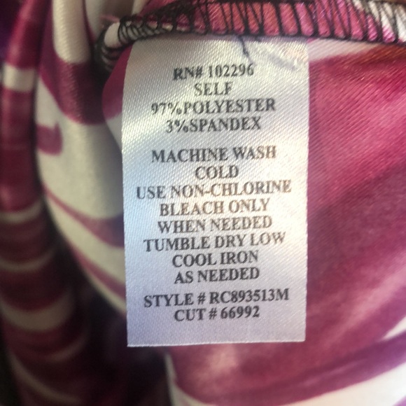 Connected apparel size 8 purple and white dress EUC - Picture 5 of 5